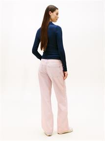 TJW SLIM ESSENTIAL RIB LS POLO dark night navy