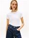 TJW SLIM ESSENTIAL RIB SS EXT white