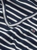 TJW SLIM ESSENTIAL RIB V SS dark night navy - stripe