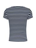 TJW SLIM ESSENTIAL RIB V SS dark night navy - stripe