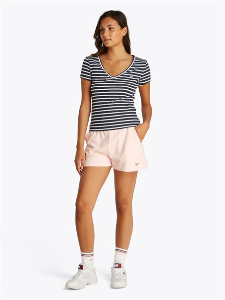 TJW SLIM ESSENTIAL RIB V SS dark night navy - stripe