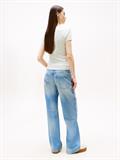 TJW SLIM ESSENTIAL RIB V SS misty sage - stripe