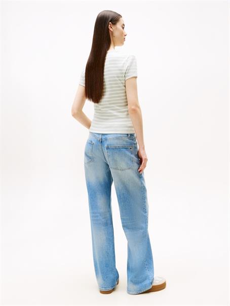 TJW SLIM ESSENTIAL RIB V SS misty sage - stripe