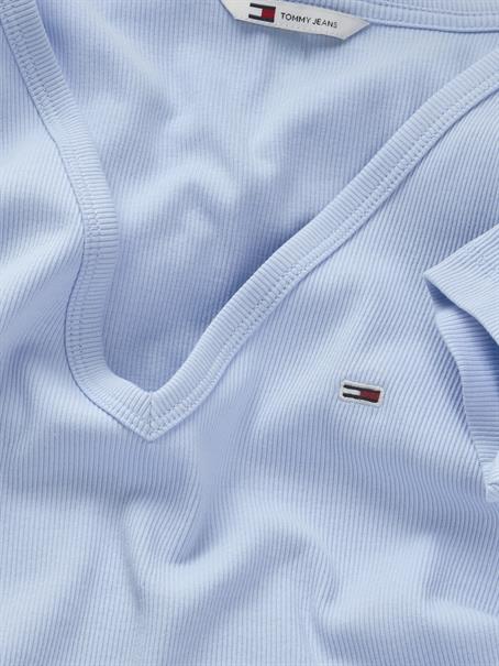 TJW SLIM ESSENTIAL RIB V SS sweet blue
