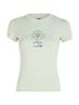 TJW SLIM FLWR PWR 2 TEE opal green