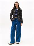 TJW SLIM HOOD PRNT DOWN JCKT EXT black