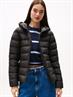 TJW SLIM HOOD PRNT DOWN JCKT EXT black