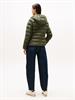 TJW SLIM HOOD PRNT DOWN JCKT EXT pewter green