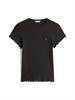 TJW SLIM LETTUCE EDGE RIB SS black