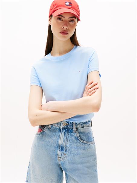 TJW SLIM LINEAR SS TEE EXT light powdery blue