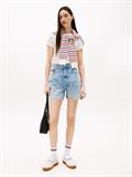 TJW SLIM LOGO 2 POINTELLE TEE ecru