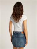 TJW SLIM POINTELLE RIB TEE ecru