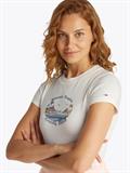 TJW SLIM ROMANCE TROPICS TEE EXT ecru