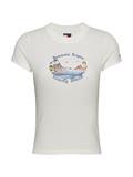 TJW SLIM ROMANCE TROPICS TEE EXT ecru