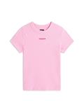 TJW SLIM SCRIPT LABEL SS TEE EXT carnival pink