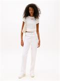 TJW SLIM SCRIPT LABEL SS TEE EXT ecru