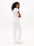 TJW SLIM SCRIPT LABEL SS TEE EXT ecru
