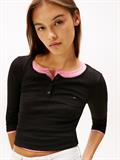 TJW SLIM SH IRREGULAR RIB LS black