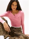 TJW SLIM SH IRREGULAR RIB LS mystic pink
