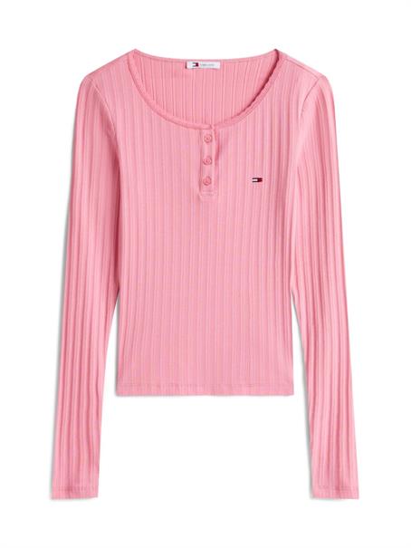 TJW SLIM SH IRREGULAR RIB LS mystic pink