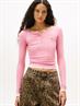 TJW SLIM SH IRREGULAR RIB LS mystic pink