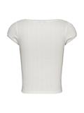 TJW SLIM SH POINTELLE SS TEE EXT ecru