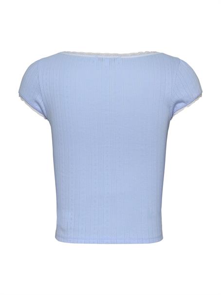 TJW SLIM SH POINTELLE SS TEE EXT sweet blue