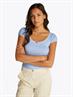 TJW SLIM SH POINTELLE SS TEE EXT sweet blue
