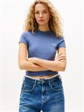 TJW SLIM SH SCRIPT TEE blue moment