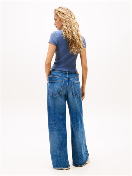 TJW SLIM SH SCRIPT TEE blue moment