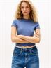 TJW SLIM SH SCRIPT TEE blue moment