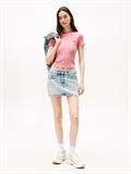 TJW SLIM SH SCRIPT TEE tahiti berry