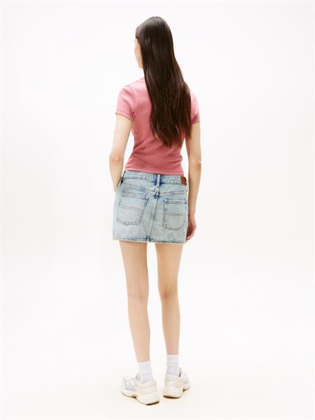 TJW SLIM SH SCRIPT TEE tahiti berry
