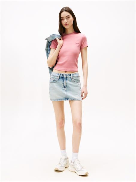 TJW SLIM SH SCRIPT TEE tahiti berry