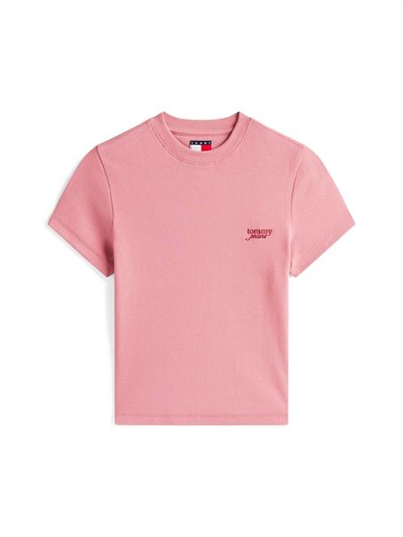 TJW SLIM SH SCRIPT TEE tahiti berry