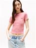TJW SLIM SH SCRIPT TEE tahiti berry