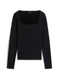 TJW SLIM SOFT RIB LS TEE black
