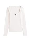 TJW SLIM SOFT RIB LS TEE ecru