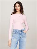 TJW SLIM STRIPE ESSENTIAL RIB LS ballet pink - stripe