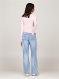 TJW SLIM STRIPE ESSENTIAL RIB LS ballet pink - stripe