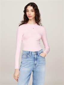 TJW SLIM STRIPE ESSENTIAL RIB LS ballet pink - stripe