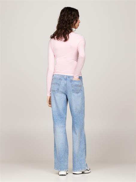 TJW SLIM STRIPE ESSENTIAL RIB LS ballet pink - stripe