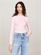 TJW SLIM STRIPE ESSENTIAL RIB LS ballet pink - stripe