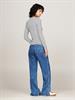 TJW SLIM STRIPE ESSENTIAL RIB LS dark night navy - stripe