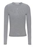 TJW SLIM STRIPE ESSENTIAL RIB LS dark night navy - stripe