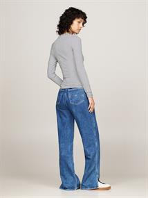 TJW SLIM STRIPE ESSENTIAL RIB LS dark night navy - stripe