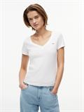 TJW SLIM V-NECK TEE ecru