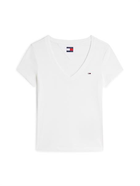 TJW SLIM V-NECK TEE ecru