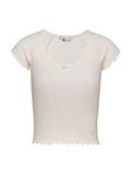 TJW SLIM VNECK GMD RIB SS ancient white