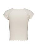 TJW SLIM VNECK GMD RIB SS ancient white